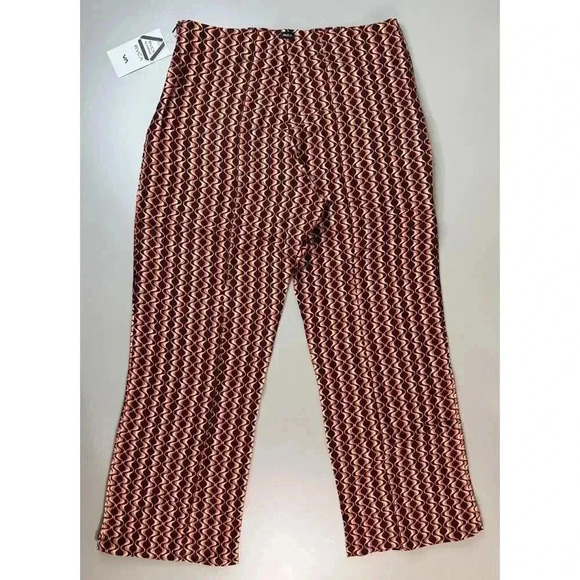 RVCA NWT Women’s Drip High Waisted Pants Size 29 Retro 70s Side Zip Flared Leg - Picture 15 of 16